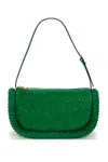 Jw Anderson Bumper Embellished Shoulder Bag In Verde