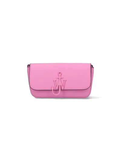 Jw Anderson Anchor Chain Shoulder Bag In Pink