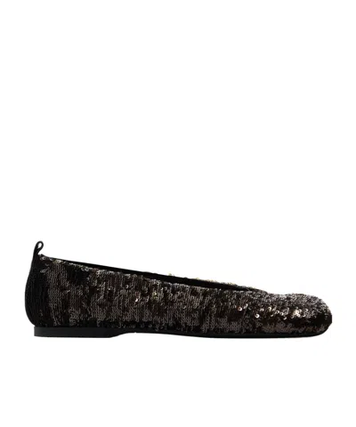 JW ANDERSON BALLERINAS WITH ALL-OVER SEQUIN