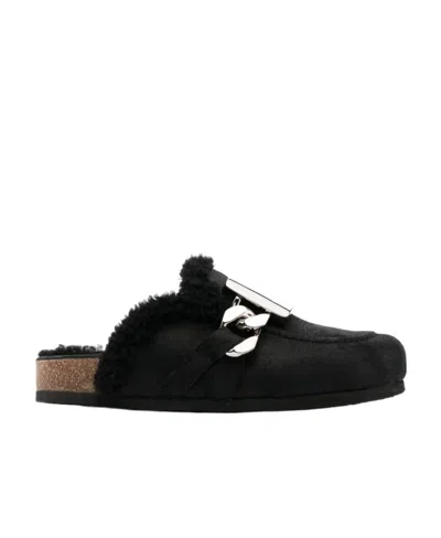 Jw Anderson Bare-heeled Muller Shoes In Black