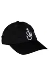 Jw Anderson Jwa Anchor Logo Baseball Cap In Black