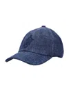 Jw Anderson Anchor Logo Denim Baseball Cap In Blue