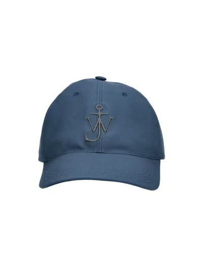 Jw Anderson Baseball Cap Logo In Blue