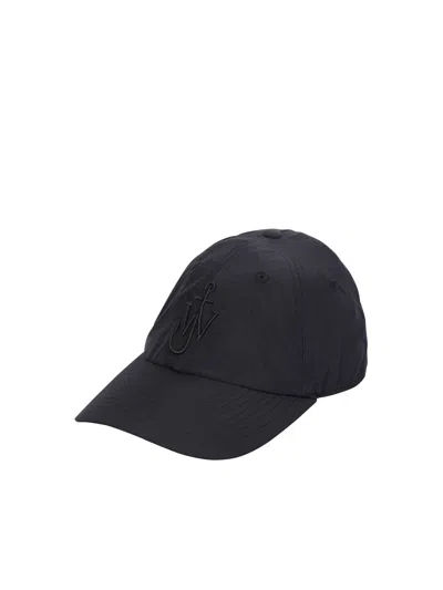 Jw Anderson Baseball Hat With Logo In Black