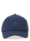Jw Anderson Baseball Hat With Logo Unisex In Blue