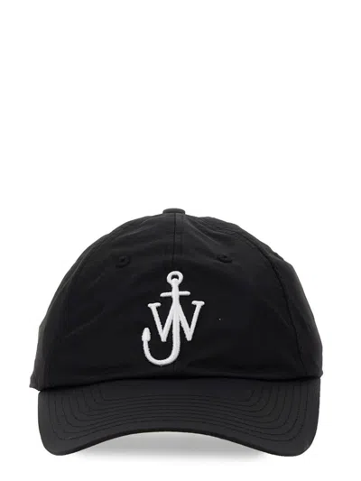 Jw Anderson J.w. Anderson Baseball Hat With Logo Unisex In Black