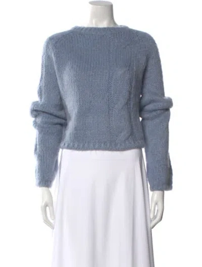 Pre-owned Jw Anderson Bateau Neckline Sweater In Blue