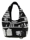 Jw Anderson Mini Beaded Shopper Bag In Black