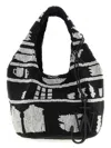 Jw Anderson J. W. Anderson Textured Hobo Bag With Striking Black In Multi