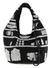 Jw Anderson J. W. Anderson Textured Hobo Bag With Striking Black In Multi