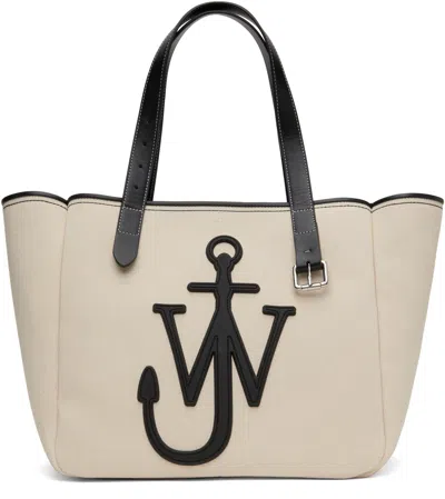 Jw Anderson Belt Tote In Off White