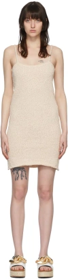 Jw Anderson Knitted Camisole Minidress In 106 Natural