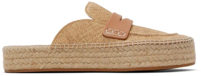 Jw Anderson Beige Espadrille Loafers In 19110-101-natural
