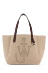 Jw Anderson Beige Fabric Belt Shopping Bag