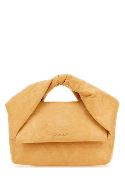 Jw Anderson Beige Fabric Midi Twister Handbag