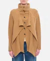 Jw Anderson Beige Layered Wool Sweater In Brown