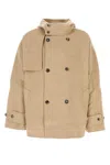Jw Anderson Hooded Wool Double-breasted Coat