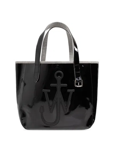 Jw Anderson J. W. Anderson Belt Anchor Logo Tote Bag In Black