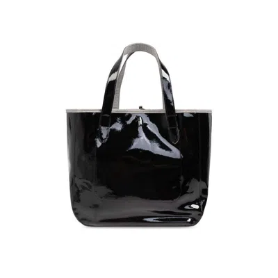 Jw Anderson Belt Anchor Logo Tote Bag Black > In ["black"]