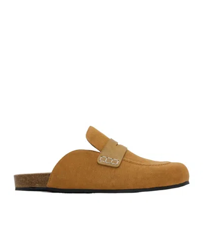 Jw Anderson Belt-detail Muller Shoes In Brown