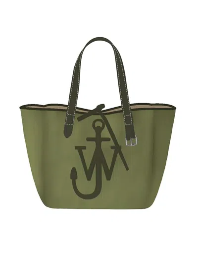 Jw Anderson Belt Tote Bag - Double Canvas Shoulder Bag