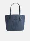 Jw Anderson Belt Tote Blue Boiled Wool Shoulder Bag