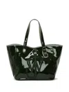 Jw Anderson Belt Tote - Coated Denim Tote Bag