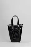 Jw Anderson Belt Tote Shoulder Bag In Black Cotton In Black