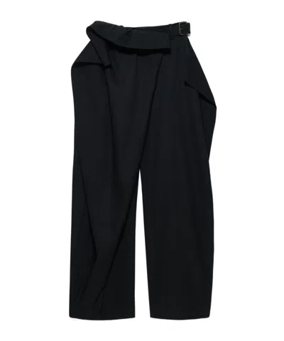 Jw Anderson Belt Trousers In Black