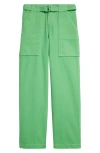 JW ANDERSON BELTED GARMENT DYED COTTON CARGO PANTS