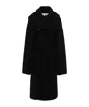 Jw Anderson Belted Wool Coat In Black