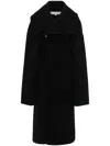 Jw Anderson Belted Wool Coat In Schwarz