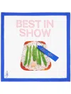 Jw Anderson Silk Scarf - Best In Show Print In White