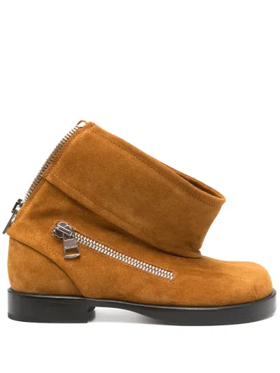 Jw Anderson Biker Boots In Brown