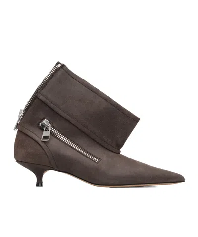 JW ANDERSON BIKER KITTEN HEEL ANKLE BOOTS