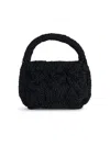 Jw Anderson J. W. Anderson Small Cable Knit Bag In Black