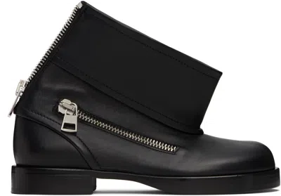 Jw Anderson Leather Biker Boots In Black