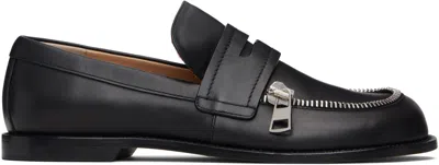 JW ANDERSON BLACK BIKER LOAFERS