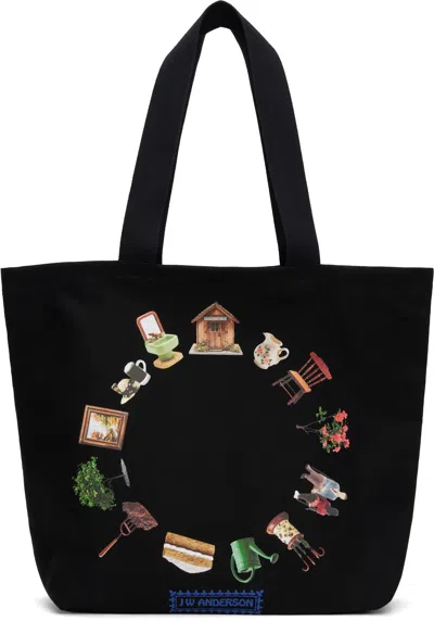 Jw Anderson Black Canvas Tote