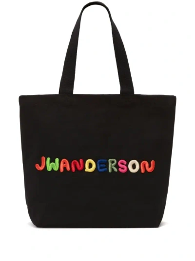 Jw Anderson Black Canvas Tote Bag