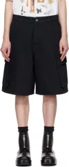 Jw Anderson Cargo Denim Shorts In 999