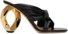 Jw Anderson Open-toed High-heeled Sandals In 001-black