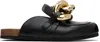 Jw Anderson Chain-detail Leather Mules In 999