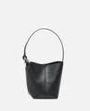 Jw Anderson Borsa A Secchiello Jwa Corner Piccola In Pelle Nera Donna