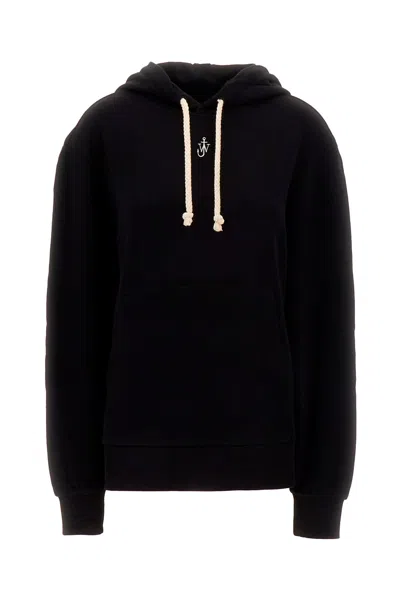 Jw Anderson Black Cotton Blend Oversize Sweatshirt