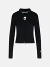 Jw Anderson Black Cotton Blend Sweater In Black