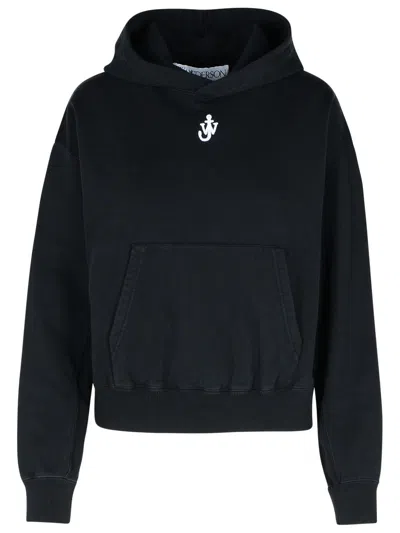 JW ANDERSON JW ANDERSON BLACK COTTON SWEATSHIRT WOMEN