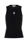 Jw Anderson J.w.anderson 'anchor Embroidery' Top In Black