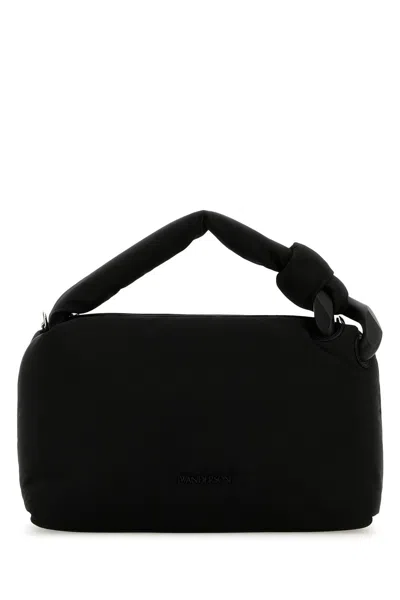 JW ANDERSON BLACK FABRIC JWA PUFFY HANDBAG