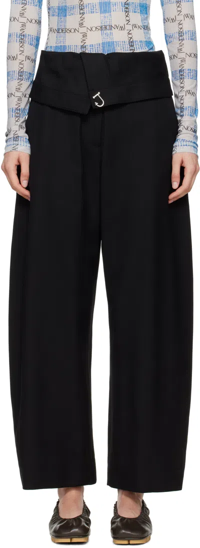 Jw Anderson Wide-leg Casual Pants In Black
